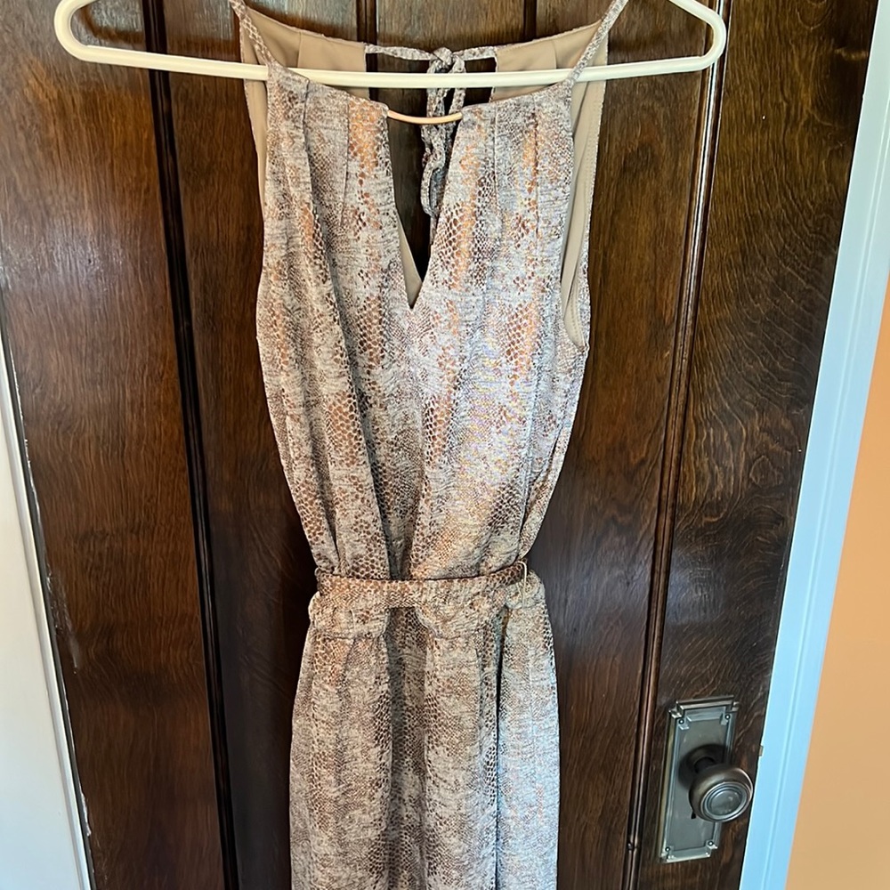 White House Black Market SP Brown/Grey/Taupe Dress